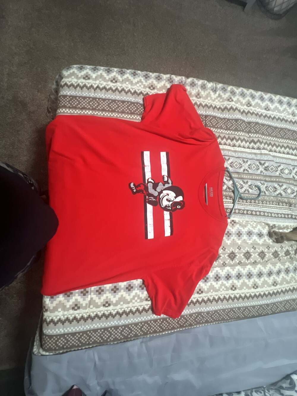 Ohio State Buckeyes Brutus Graphic Red T-Shirt